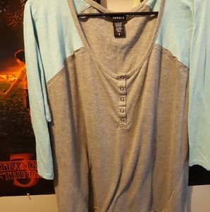 Torrid 3/4 sleeve top